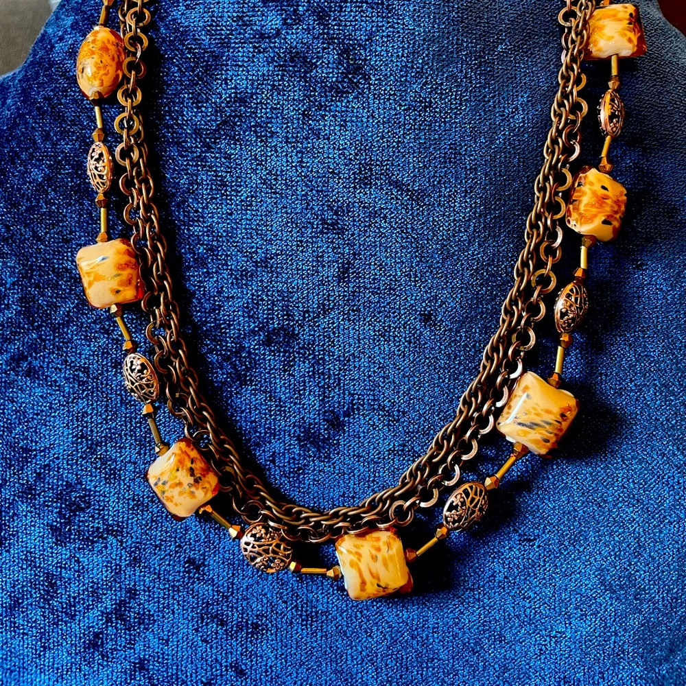 Vintage Triple strand necklace